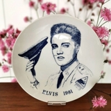 1981 Elvis platte, Corell Porcelæn Denmark