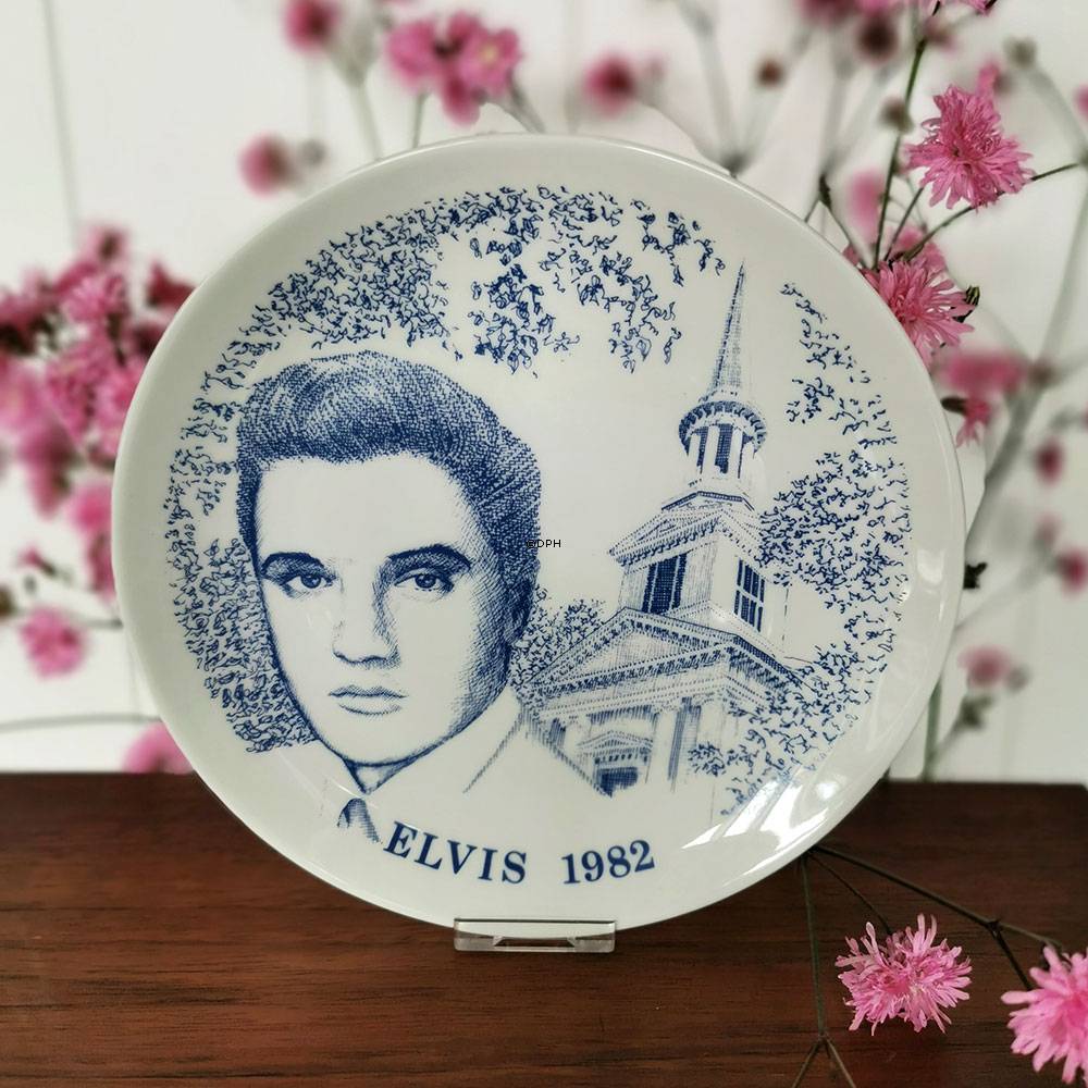 1982 Elvis platte, Corell Porcelæn Denmark
