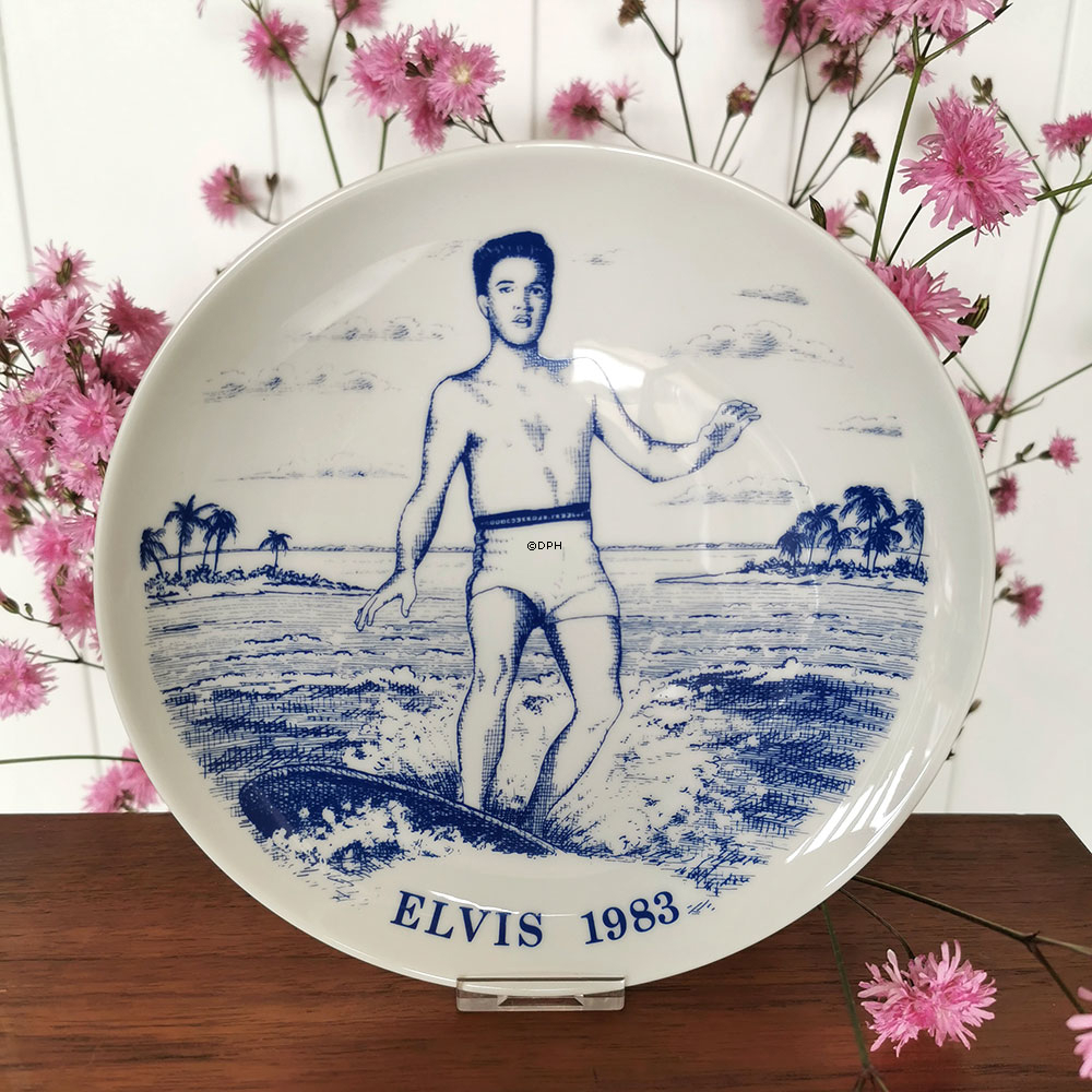 1983 Elvis platte, Corell Porcelæn Denmark