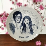 1986 Elvis platte, Corell Porcelæn Denmark