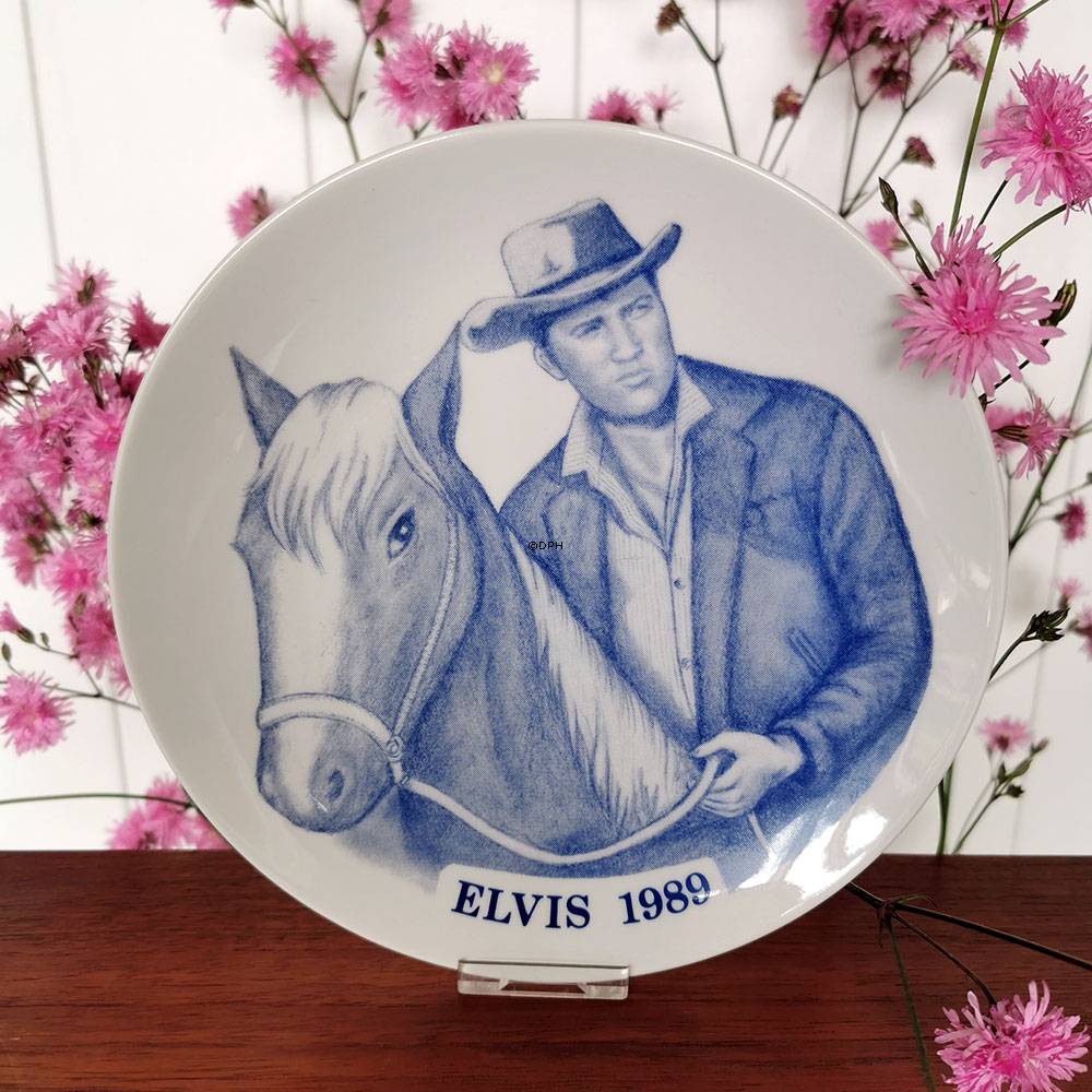 1989 Elvis platte, Corell Porcelæn Denmark
