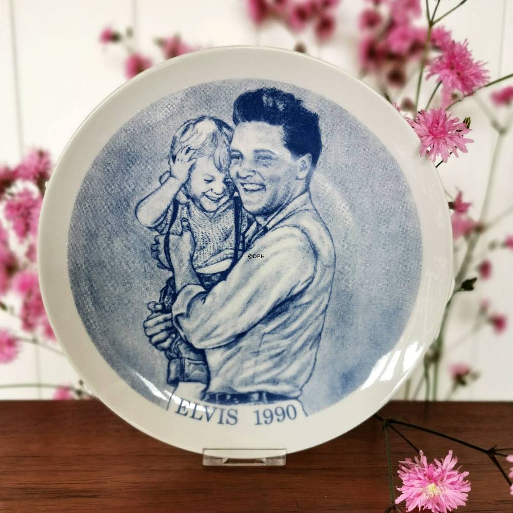 1990 Elvis platte, Corell Porcelæn Denmark