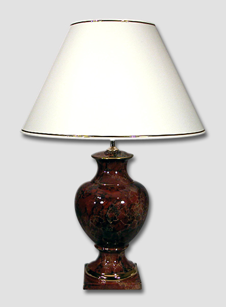 Nice, Bordlampe brun marmoreret