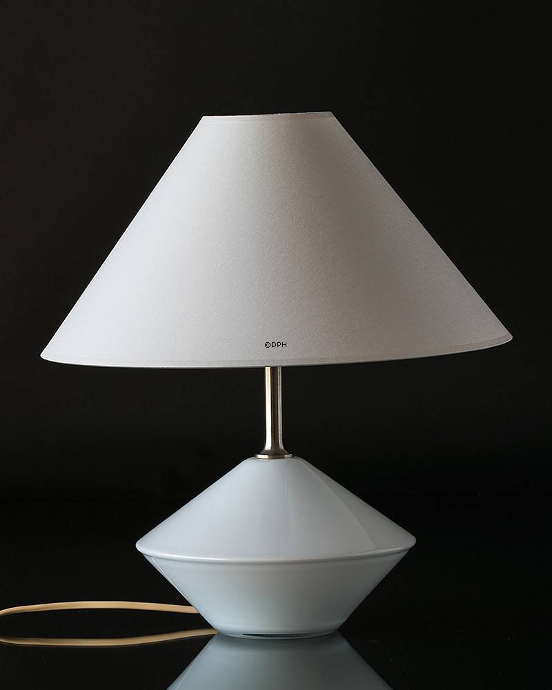 Holmegaard Astro bordlampe hvidt glas - Udgået af produktion