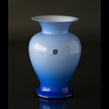 Holmegaard Amfora vase, blå opal, stor