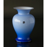 Holmegaard Amfora Vase blau Opal, stor