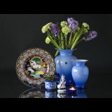 Holmegaard Amfora vase, blå opal, stor