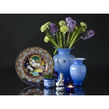 Holmegaard Amfora vase blue opal, stor