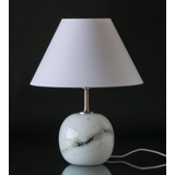 Holmegaard Sakura lampe, grå, rund, lille (uden skærm) - Udgået af produktion
