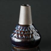Blå Søholm vase nr, 3323, 13,5cm
