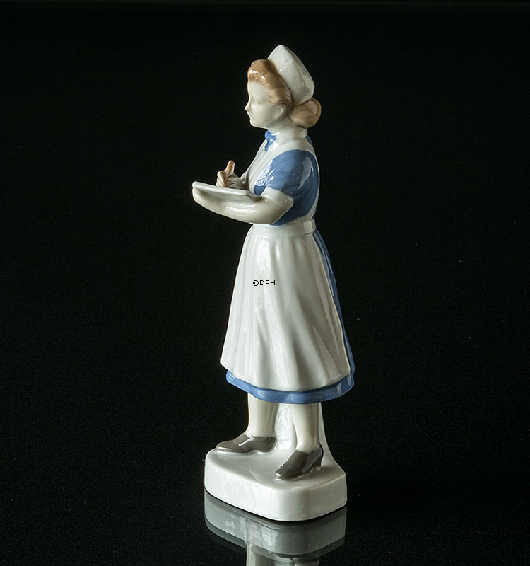 Sygeplejerske figur, H 20 cm