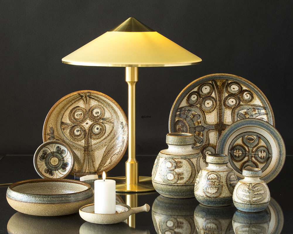 STORT Søholm Erika stentøjsfad nr. 3216-1, Ø30cm