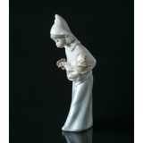 Lladro figur, Pige med hane, 20 cm