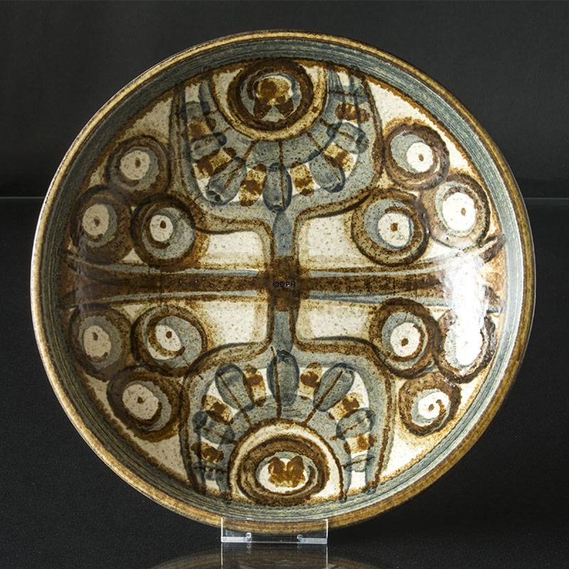 STORT Søholm Erika stentøjsfad nr. 3216-2, Ø36cm