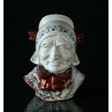 Buste af fiskerkone, LILLE,  keramik, Michael Andersen & Søn nr. 3935