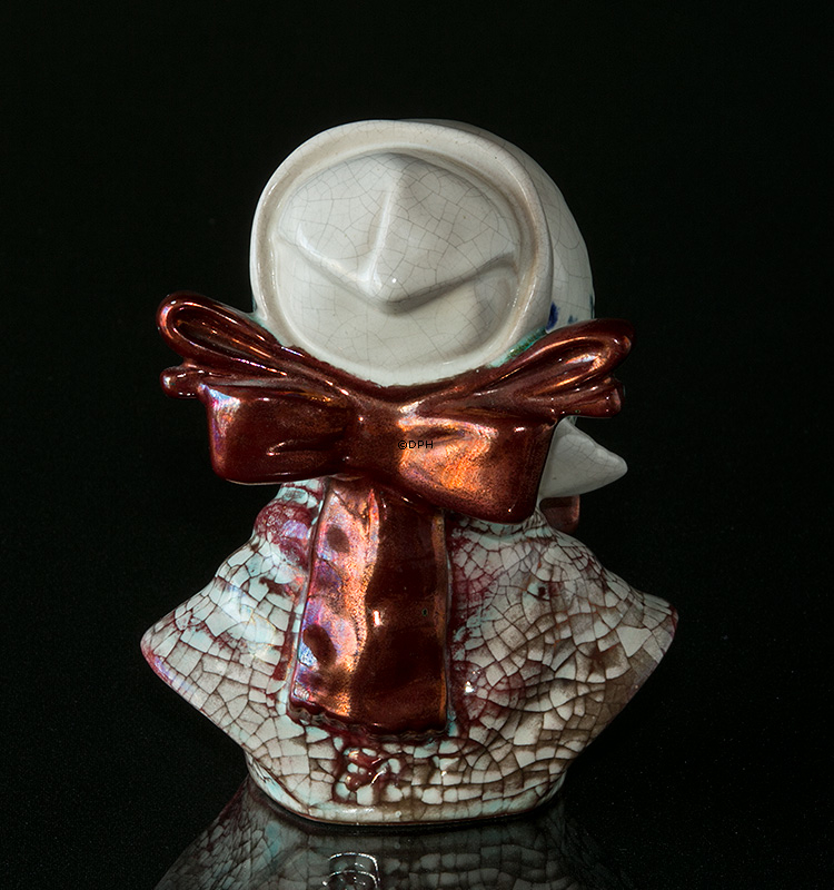 Buste af fiskerkone keramik, Michael Andersen & Søn