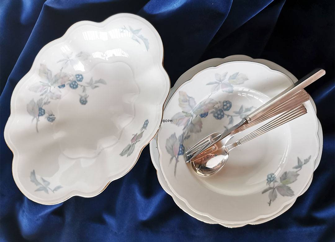 Altrohlau porcelænsstel med brombærdekoration