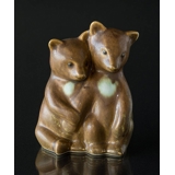 Two Bear Cups, Figurine by Knud Basse H17cm