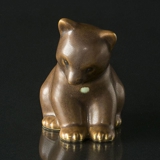 Bjørn, Keramik figur af Knud Basse 14 cm