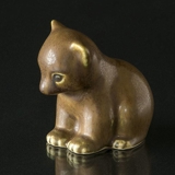 Bear, Ceramic figurine by Knud Basse 9 cm