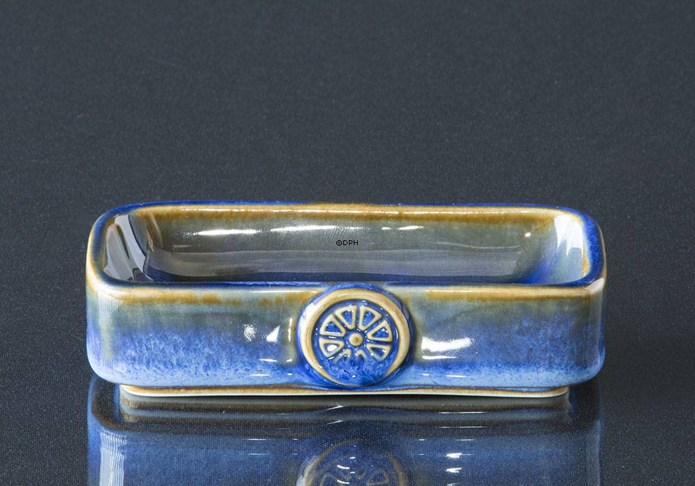 Blå Søholm Nordlys lille skål nr, 3318, 12cm