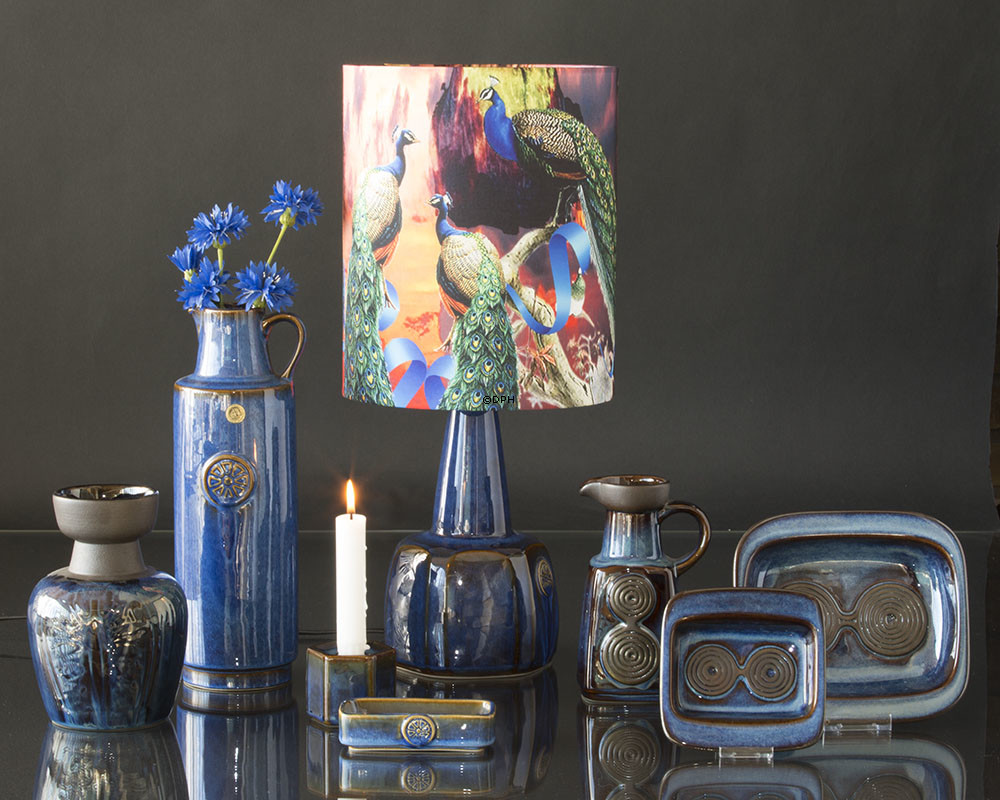 Blå Søholm lille blå skål nr, 3455, 13cm