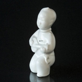 Soholm White Figurine Boy with Guitar