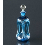 Holmegaard Blaue Glug-Flasche mit Pfropfen, Glas