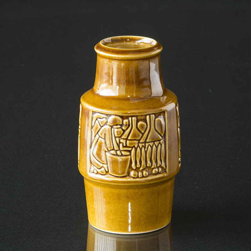 Michael Andersen brun Vase nr. 6134, Keramik