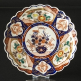 Imari Plate from Japan with Flower Motifs