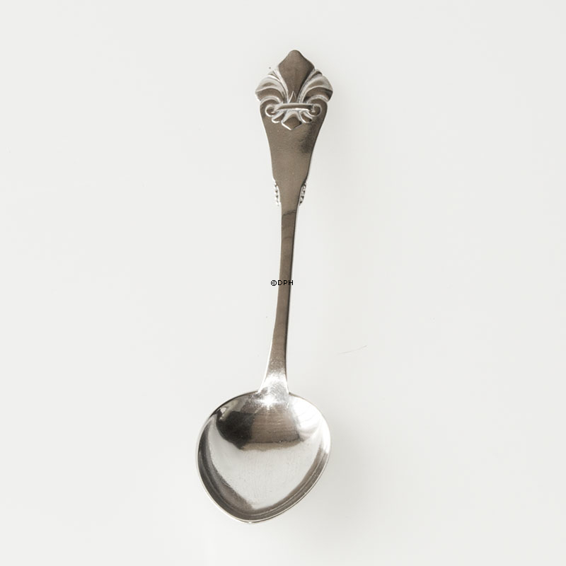 Tretårnet sølv spiseske signeret CHR.V.H