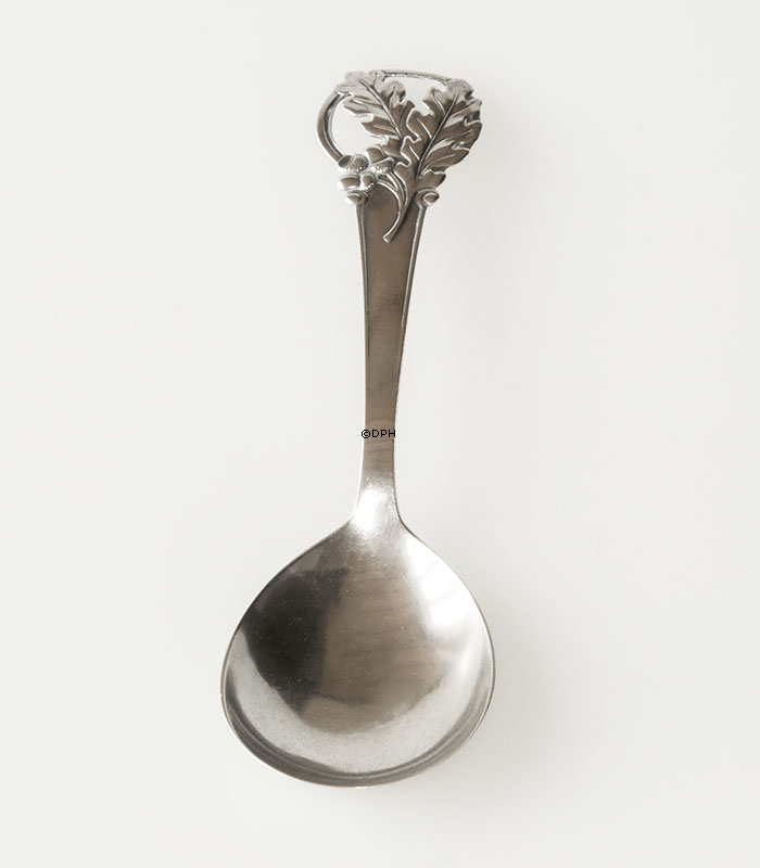 Tretårnet sølv serveringsske COHR signeret JS - Johannes Siggaard