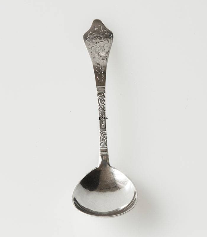 Tretårnet sølv barneske signeret CHF - Christian. Fr. Heise