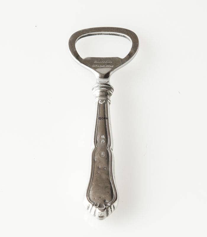 Tretårnet sølv oplukker / samfundshjælper signeret JS - Johannes Siggaard