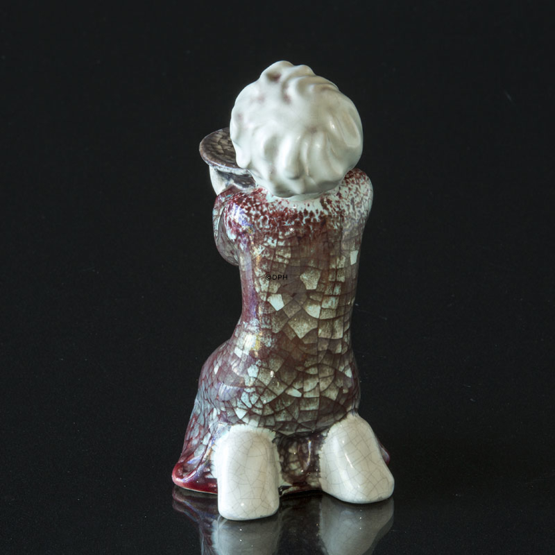 Michael Andersen lysestage, figur af barn, der holder lyset