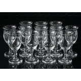 Holmegaard Idéelle White Wine glass with engravings, 12 pcs.