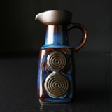 Blue Soholm Nordlys pitcher / jug No. 3452, 18 cm