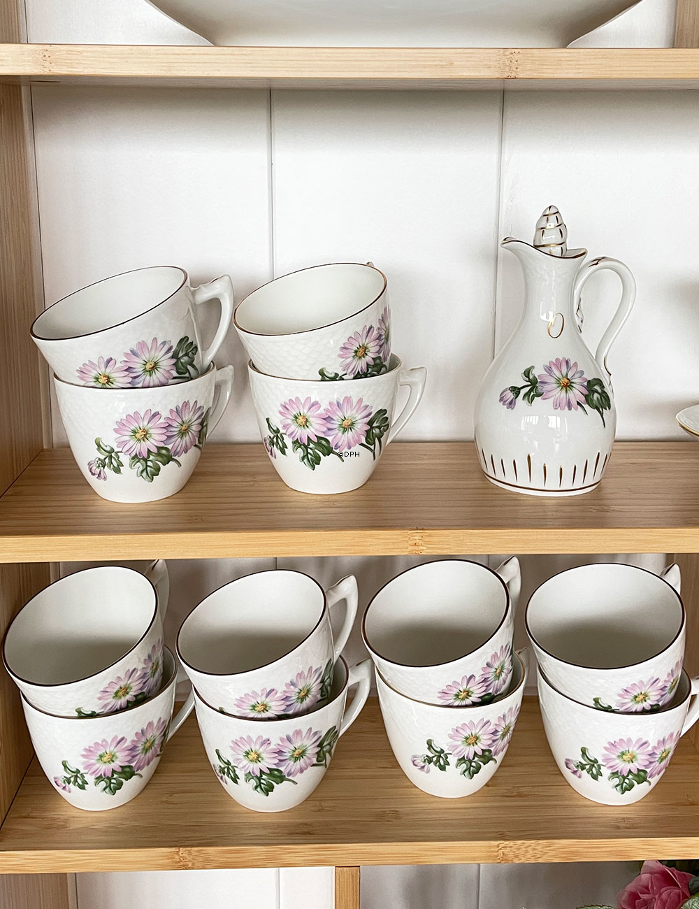 Bing & Grøndahl Chrysanthemum Okseøje stel - Samlet 90 dele