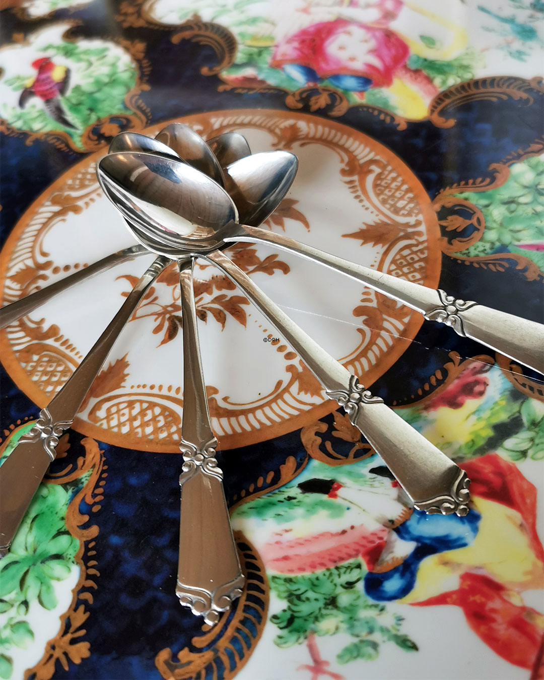 Tretårnet sølv 5 teskeer