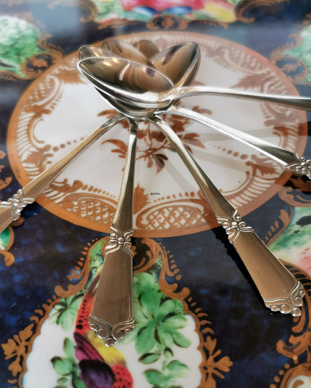 Tretårnet sølv 5 teskeer