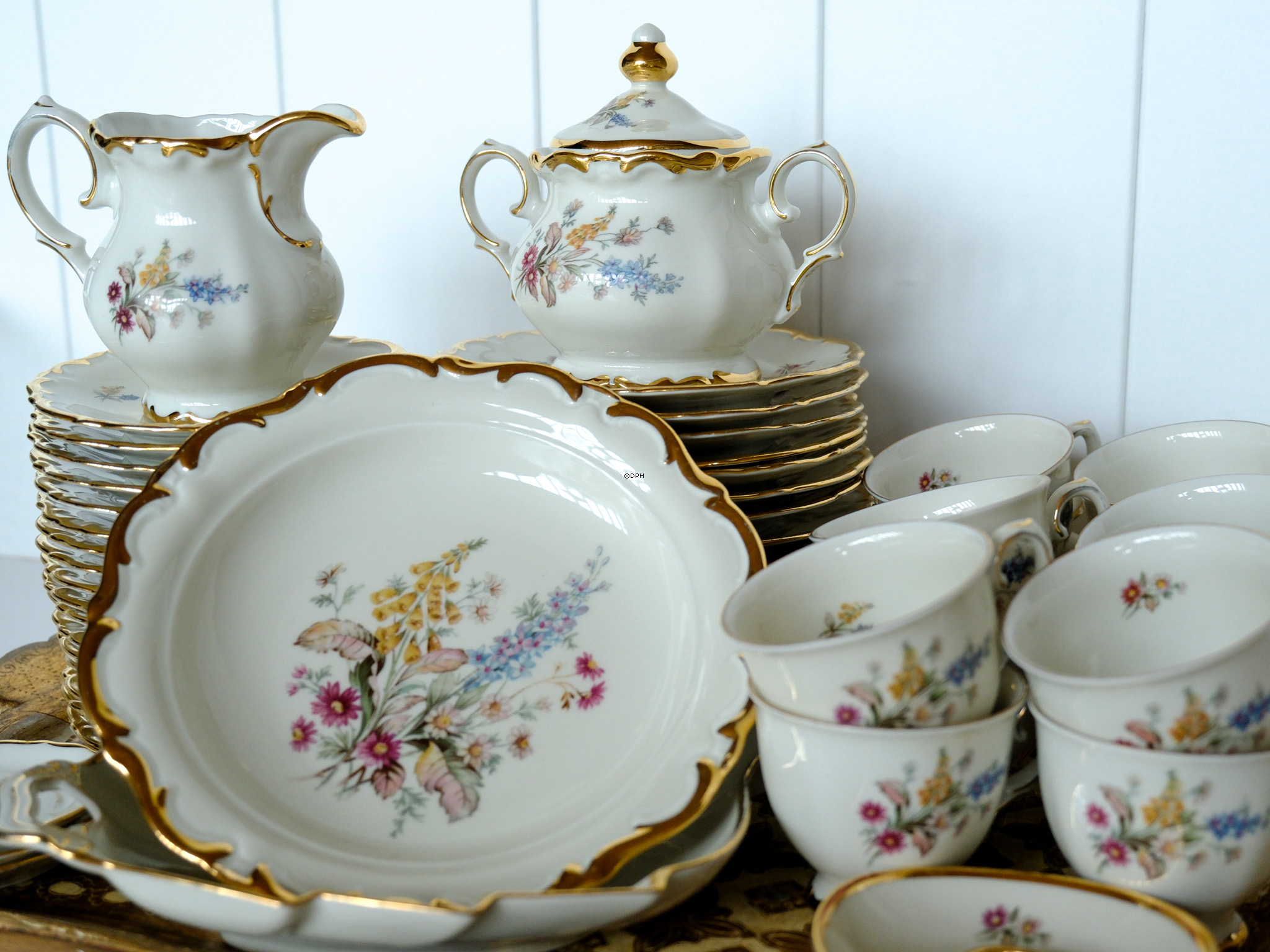 Broholm kaffestel - Samlet 40 dele