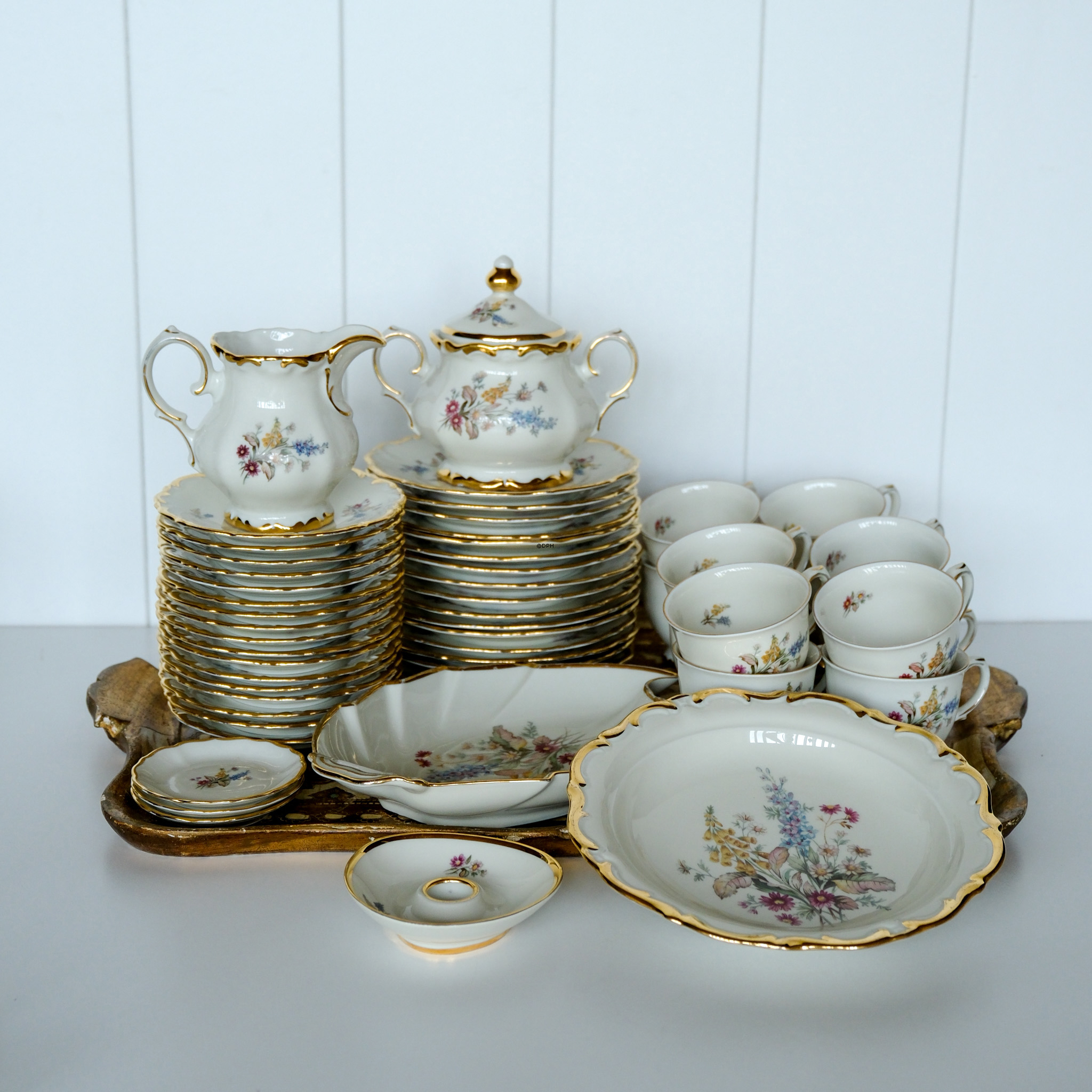 Broholm kaffestel - Samlet 40 dele