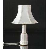Hexagonal lampshade height 20 cm, white silk