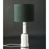 Round cylindrical lampshade, Green fabric, WITHOUT lid