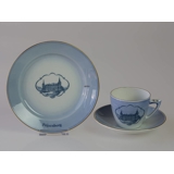 Castle Dinner set Cup and plate with Frijsenborg Castle