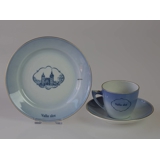 Castle Dinner set Cup and plate with Vallø Castle