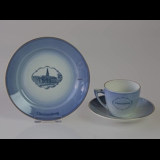 Castle Dinner set Cup and plate with Christiansborg Castle, Bing & Grondahl
