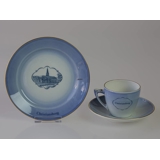 Castle Dinner set Cup and plate with Christiansborg Castle, Bing & Grondahl