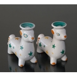 Julebukke, 1 par, lysestager