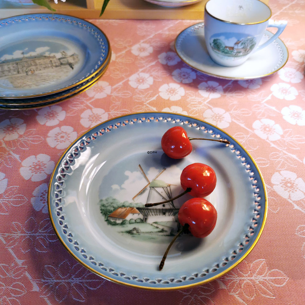 Danmarksstel, kage tallerken (Dybbøl Mølle), Bing & Grøndahl